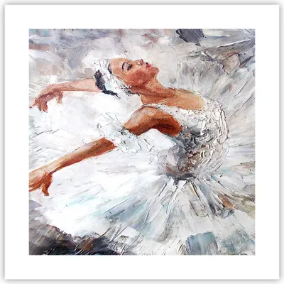 Produktbild von Poster - Poster ohne Rahmen - Frau Tanz Ballett Körper - 40x40 cm - Wand Bild - Wanddeko - Wandbilder - Kunstposter - Wandposter - Bilder - Kunstdruck - Wanddekoration - Wandbild - P2XAC40x40-3101