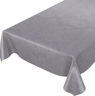 Produktbild von Tischdecke Wachstuch Einfarbig Grau Robust Wasserabweisend Breite 140 cm Länge 100 cm