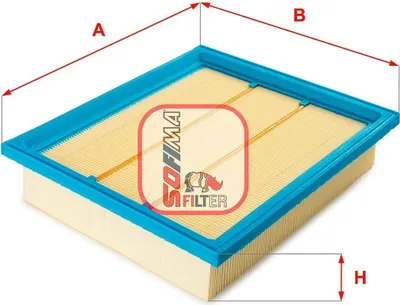 Produktbild von Luftfilter SOFIMA S 3996 A für VW GOLF III (1H1) Filtereinsatz