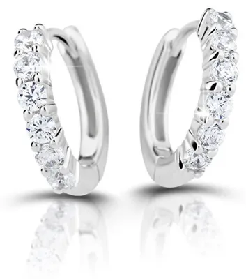 Produktbild von Charming silver round earrings M23076