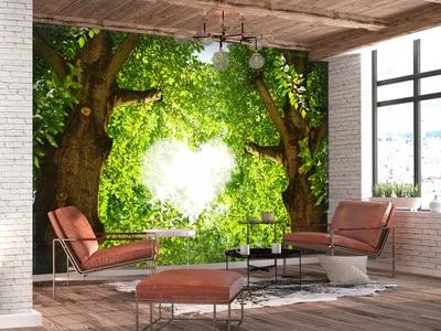 Produktbild von Vlies Fototapete Wald 400x280 cm Tapeten Wandtapete XXL Natur Landschaft b-B-0259-a-a