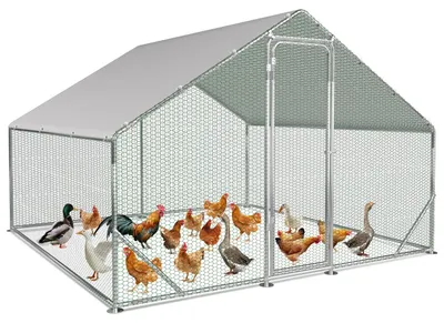 Image de Poulailler métal galvanisé - Avec toit solaire et porte - Pour petits animaux