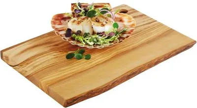 Produktbild von APS 870 Servierbrett OLIVE, 25 x 17 cm, Höhe 1,5 cm, Olivenholz, naturbedingte Abweichung in Form, Maserung und Größe