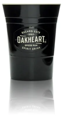 Produktbild von Bacardi Kunststoff Glas 0,33l Mehrweg Becher Longdrink Cocktail Gläser Oakheart