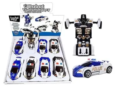 Obrázok produktu pre Autíčko robot Polícia 12 cm mix – Artyk