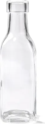 Obrázok produktu pre Dekoratívna fľaša priehľadná 15 cm - jedna veľkosť pre všetkých