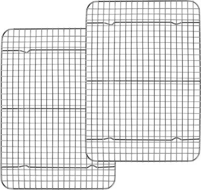 Obrázok produktu pre TEAMFAR chladiaci stojan z nehrdzavejúcej ocele obdĺžnikový stojan na koláče 2 kusy 38,9x28,5x1,8cm