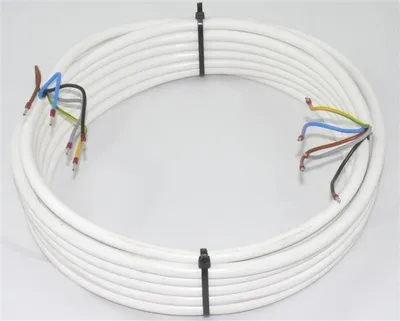 Produktbild von Herd-Anschlussleitung Weiß H05VV-F 5G1,5 5x1,5 1-50m, Länge:2m