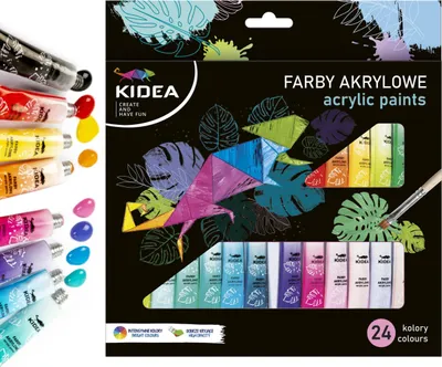 Immagine prodotto di Colori acrilici in tubetto 24 x 6ml Kidea