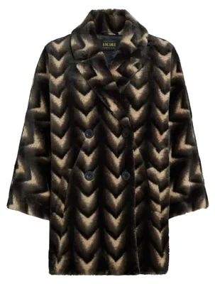 Produktbild von Damenmantel Kimono Coat - Kunstfell und modisches Design