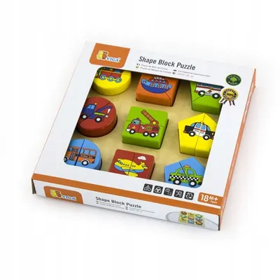 Obrázek produktu pro Viga Dřevěné puzzle vkládačka - doprava