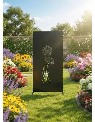 Produktbild von Sichtschutzwand floraworld Blume 2 90 x 180 cm anthrazit