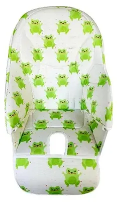 Image de Coussin pour chaise bébé, compatible avec différents modèles, facile à nettoyer, grenouille