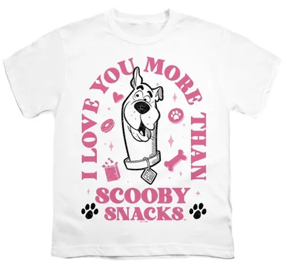 Produktbild von Scooby Doo - "Scooby Snacks" T-Shirt für Kinder, Valentinstag TV37303 (128) (Weiß)