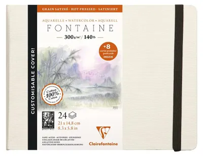 Produktbild von Clairefontaine 975441C, Kunstpapier, 300 g/m², 24 Blätter