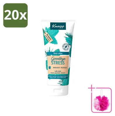Zdjęcie produktu dla 20 sztuk kremu do ciała Kneipp "Goodbye Stress" – melisa i rozmaryn – 200 ml – zestaw ekonomiczny