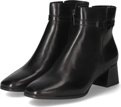 Produktbild von Tamaris Damen Ankle Boots/ Stiefletten Schwarz Glattleder  Größe: 37