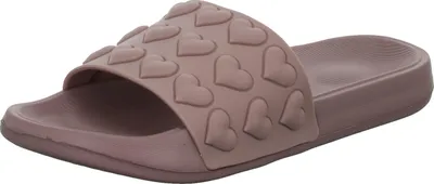 Produktbild von Sneakers Damen-Badepantolette Herz-Muster Old-Rose, Farbe:rot, EU Größe:41