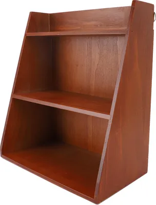 Zdjęcie produktu dla Organizer na drobiazgi na biurko Vintage Wielowarstwowa drewniana półka na drobiazgi na biurko do przechowywania perfum i kosmetyków