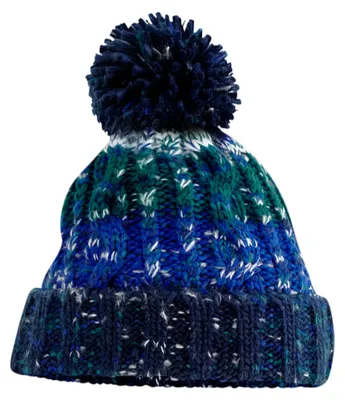 Imagen del producto de Beechfield - Gorro de lana con pompón, modelo FK1853 (talla única), color azul alpino