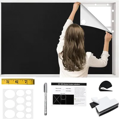 Obrázek produktu pro Solidchoice – Rolety bez vrtání, rozměry 300 x 145 cm, vhodné pro okna