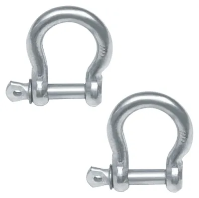 2 verzinkte Stahl-Omega-Lastschäkel Ø 5 mm