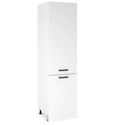 Produktbild von ULWEHOME Hoher Unterschrank für den Kühlschrank, Einbau-Küchenschrank für den Kühlschrank, 60 cm hoch, 2 Fronten, Weiß matt | Küchenmöbel, EKO-System