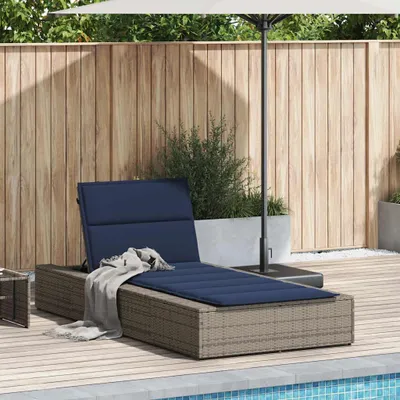 Produktbild von VidaXL 4104209, Lounge, Gepolsterter Sitz, Polyester, Blau, 2100 mm, 1000 mm