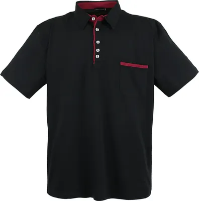 Produktbild von Lavecchia Herren Poloshirt LV-1701 (Black, 6XL)