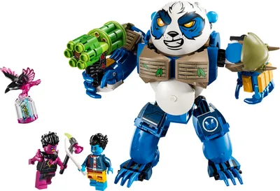 Produktbild von LEGO DREAMZzz 2-in-1 Logan der mächtige Panda, Fantasy-Spielzeug mit 2 Minifiguren, Spielset mit Tier zum Umbauen, Geschenkidee für Jungen und Mädchen ab 7 Jahren 71480