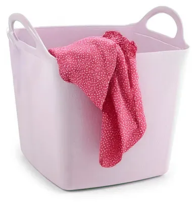 Produktbild von Plasticforte Eimer/Waschekorb - flexibel - rosa - 27 Liter