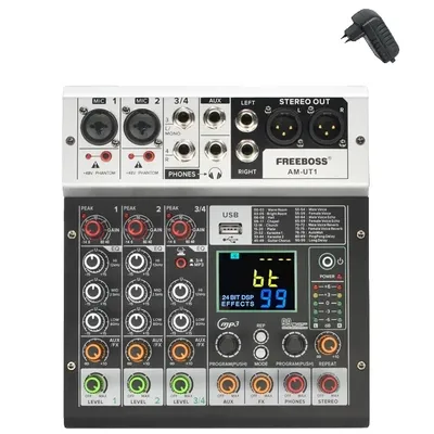 Produktbild von Mischpult, 4 Kanal, Bluetooth Sound, AM-UT1-EU