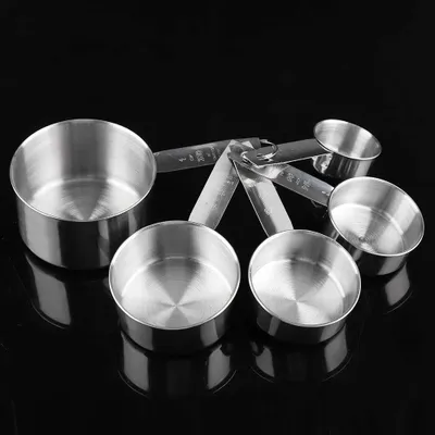 Produktbild von Messbecher Set, 5-teilig, Edelstahl, für die Küche