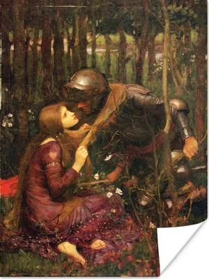 Produktbild von MuchoWow® Poster La belle dame sans merci - Gemälde von John William Waterhouse 30x40 cm - Wandplakat - Poster Kinderzimmer