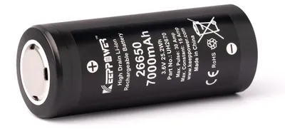 Produktbild von Keeppower IMR26650 - 7000mAh, 15A, 3,6V - 3,7V Li-Ion-Akku
