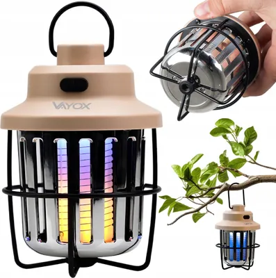 Produktbild von Vayox Insektizidlampe | VA0336 UV | USB | Flammenimitation | Schwarz