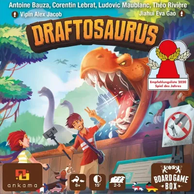 Produktbild von Board Game Box - Draftosaurus Brettspiel Gesellschaftsspiel Spiel Dinosaurier