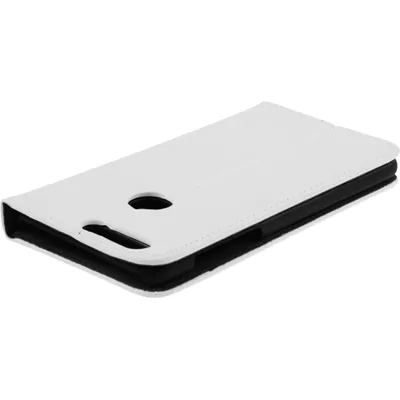 Produktbild von PhoneNatic Kunst-Lederhülle kompatibel mit Huawei Honor 8 - Book-Case weiß + 2 Schutzfolien