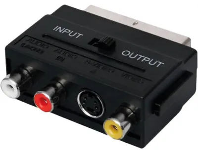 Image de SENCOR SAV 151-000 Adaptateur AV, connecteur péritel - 3x RCA/M+S-vidéo, commutateur.