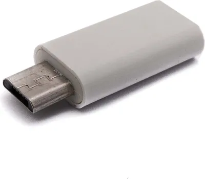 Produktbild von SYSTEM-S USB 3.1 Adapter Typ C Buchse zu 2.0 Micro B Stecker Kabel in Weiß