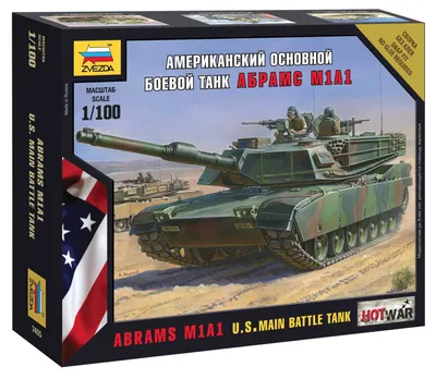Obrázek produktu pro Zvezda 1:100 M1A1 Abrams U.S. Kampfpanzer