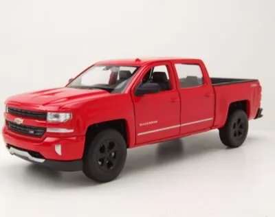 Produktbild von Welly 24083R Chevrolet Silverado Pick Up 2017 rot 1:24
