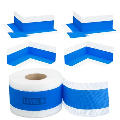 Produktbild von Dichtungsset Bandset LEVEL+ Dichtband 15m Dichtecken Wasserdicht Dusche Bad B25