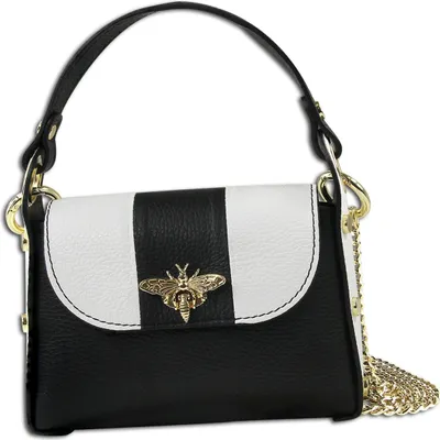 Produktbild von Tasche schwarz weiß Toscanto Leder OTT833USW