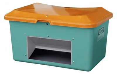 Produktbild von CEMO Streugutbehälter Plus3 200 Liter mit Entnahme grün/orange
