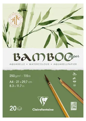 Zdjęcie produktu dla Clairefontaine 975919C Clairefontaine Aquarellblock BAMBOO, DIN A4, 250 g/qm