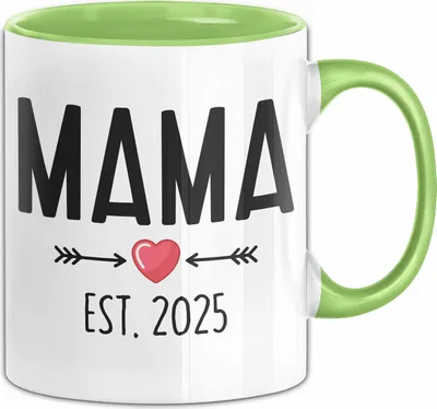 Produktbild von Trendation - Du Wirst Mama 2022 Tasse Geschenk Schwangerschaft Verkünden Mutter Überraschung Baby Kaffeetasse Mutter 2022 (Grün)