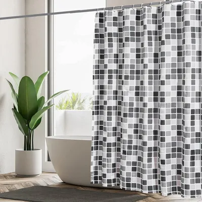 Produktbild von Duschvorhang – Wasserdicht mit Gewichten – 180 x 200 cm