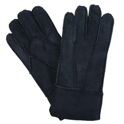 Produktbild von Heitmann Felle Paar Herren Lammfell Fingerhandschuhe de luxe Größe: L, Farbe: Schwarz 5062
