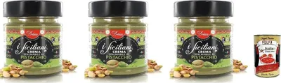 Produktbild von Dolgam I Siciliani Pistaziencreme, 3 x 200g, Palmölfrei, Glutenfrei,+ Italian Gourmet polpa 400g